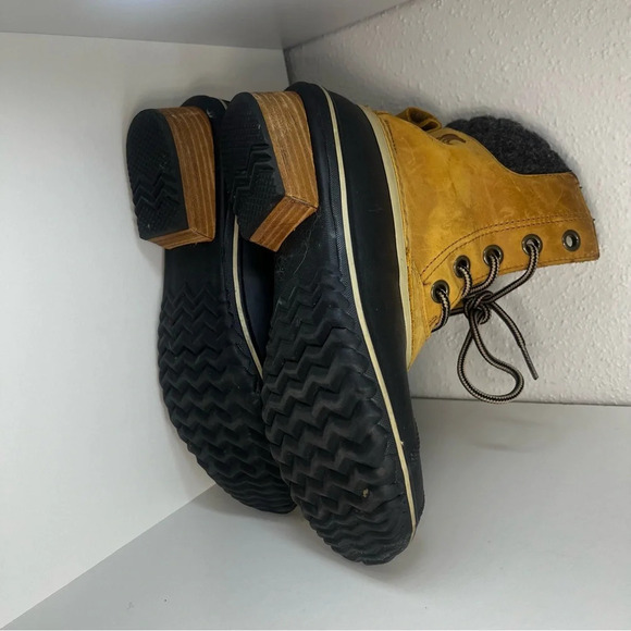 Sorel Slimpack Lace II Waterproof Suede Duck Boots in Elk - Picture 9 of 9